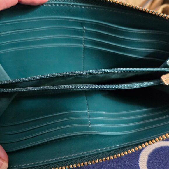 Coach Prairie Satchel in Viridian Green & Matching Wallet - Picture 15 of 15